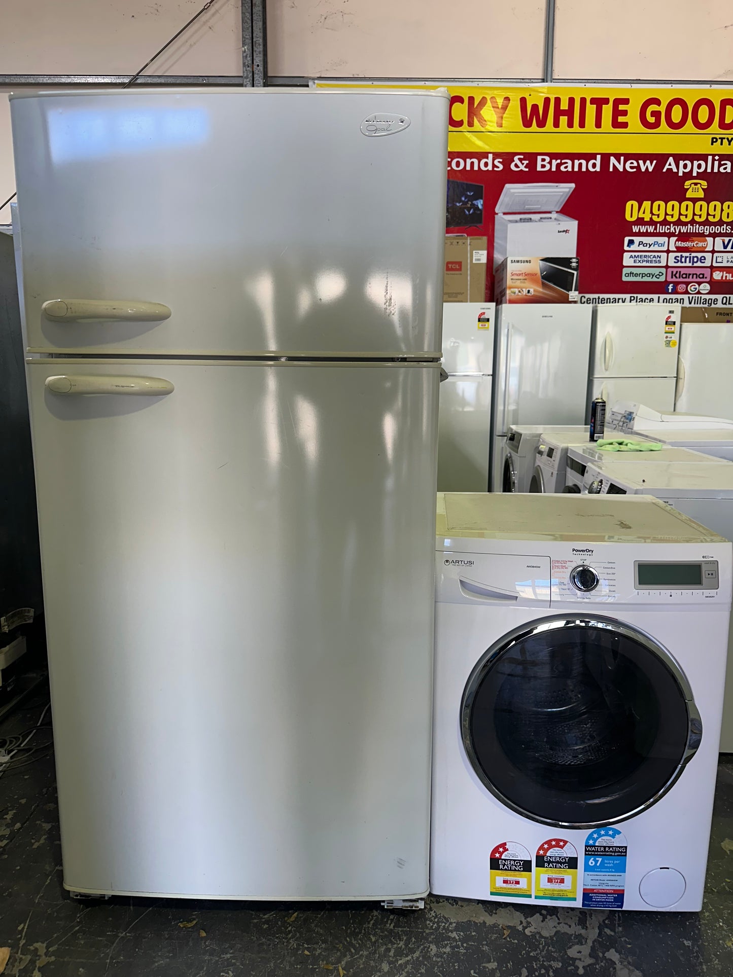 Refurbished Kelvinator Fridge& artusi Washer combo | BRISBANE