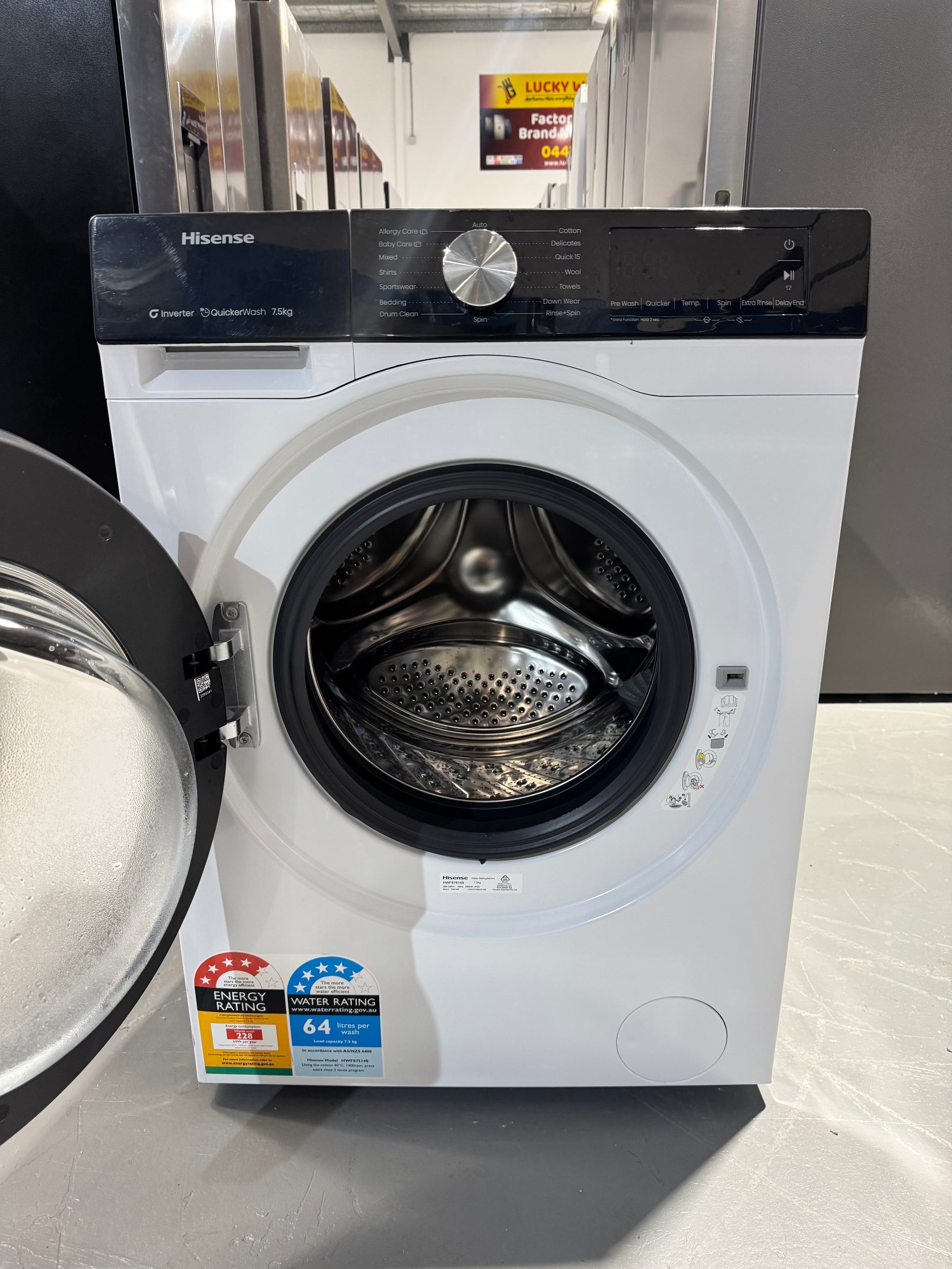 Refurbished Hisense 8.5kg washing machine