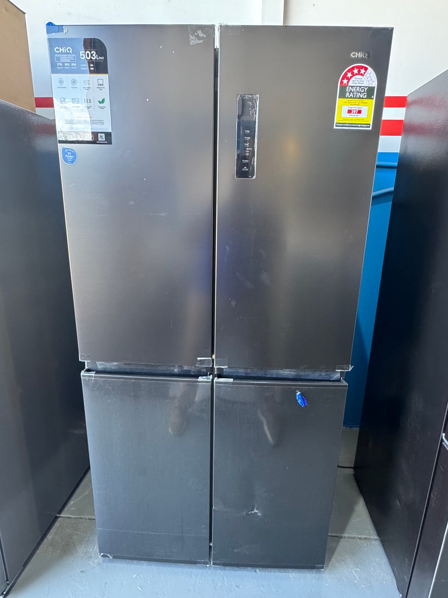 Factory seconds Chiq 503 litres fridge freezer | PERTH