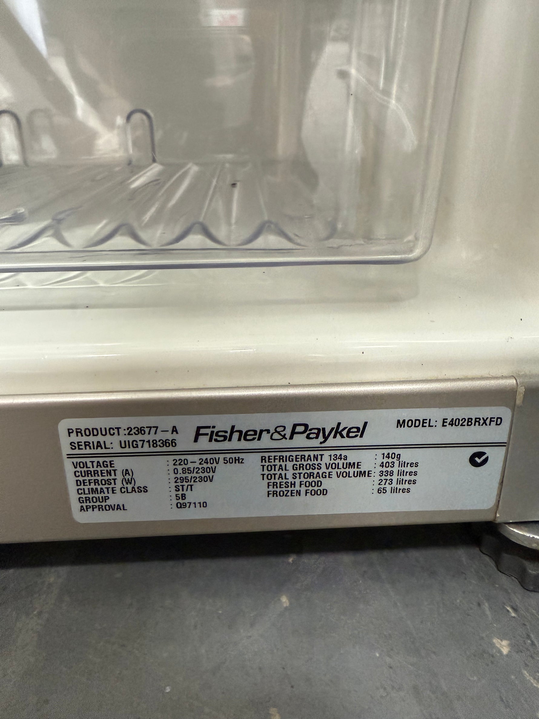 Fisher & Paykel 400L Bottom Mount Fridge – Refurbished | E402BRXFD