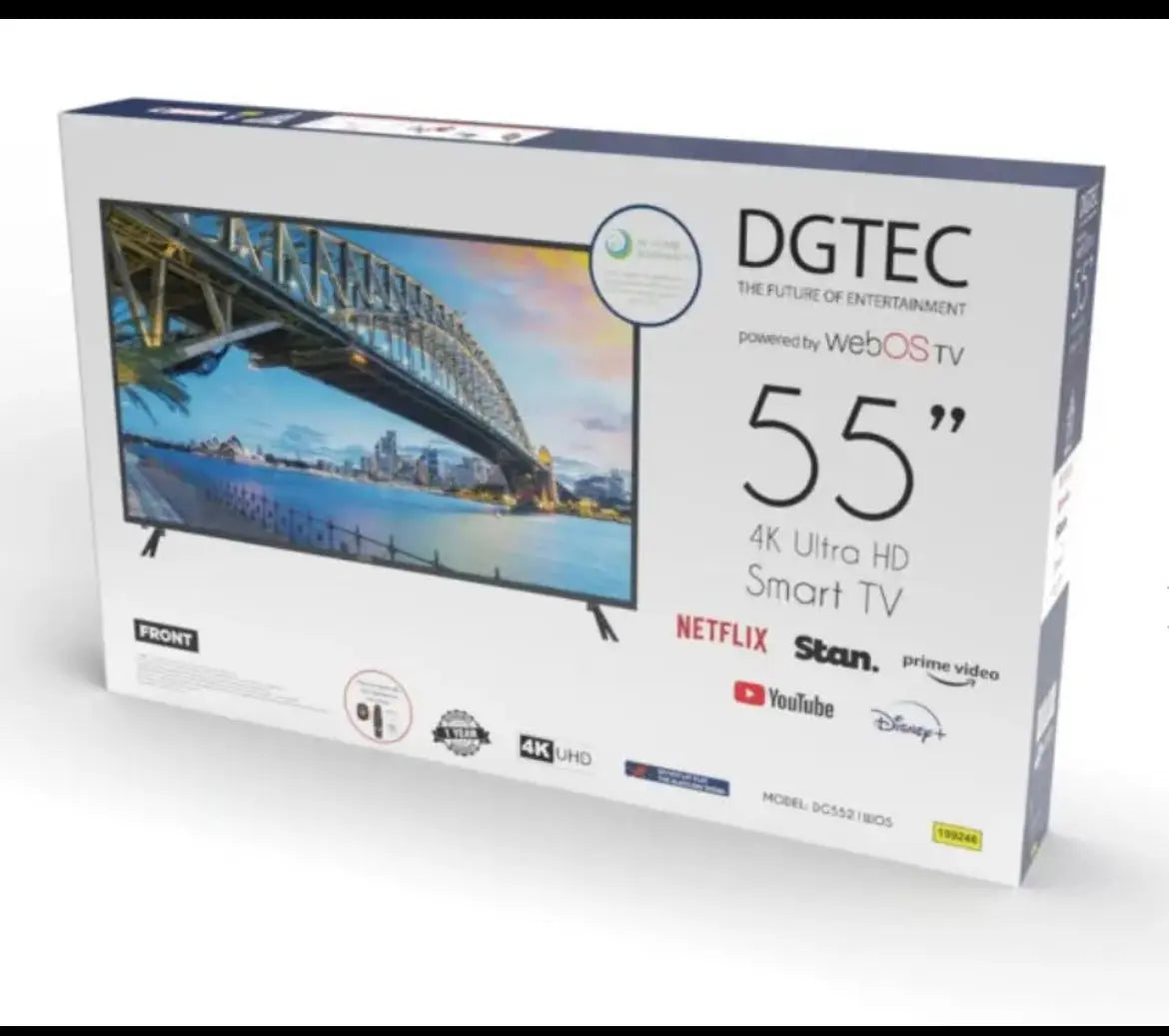 DGTEC 55 INCH ULTRA HD webos tv | Lucky white goods