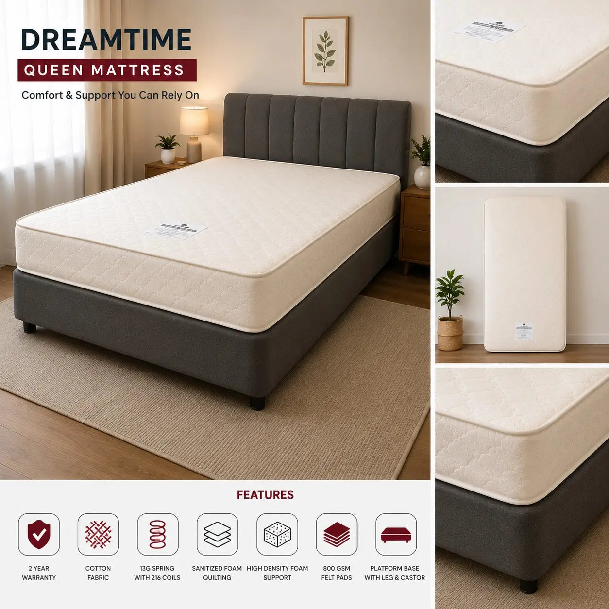 Dreamtime Queen Mattress for Everyday Comfort | SYDNEY