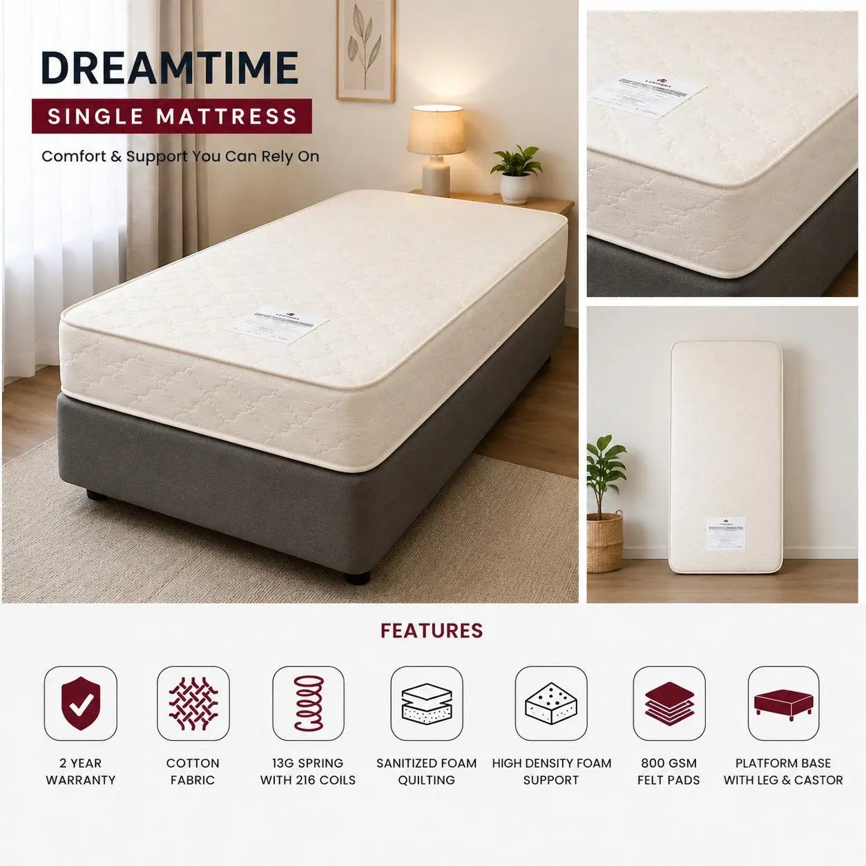 Dreamtime SINGLE Mattress | MELBOURNE