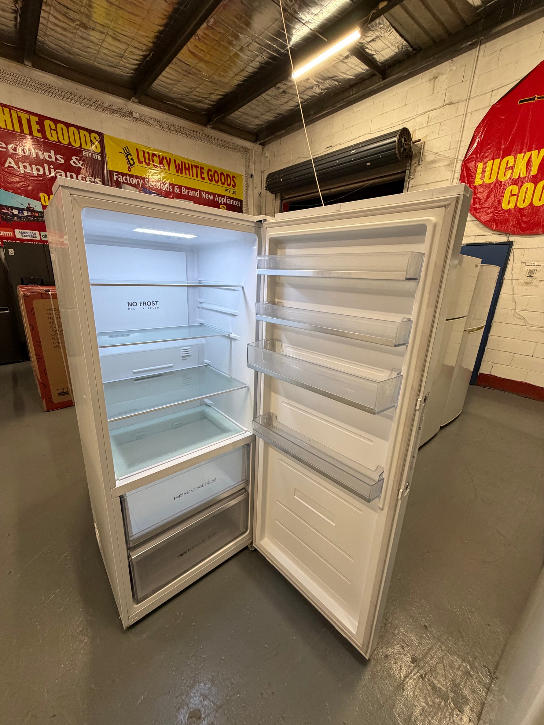 Refurbished Haier 465 ltr upright fridge