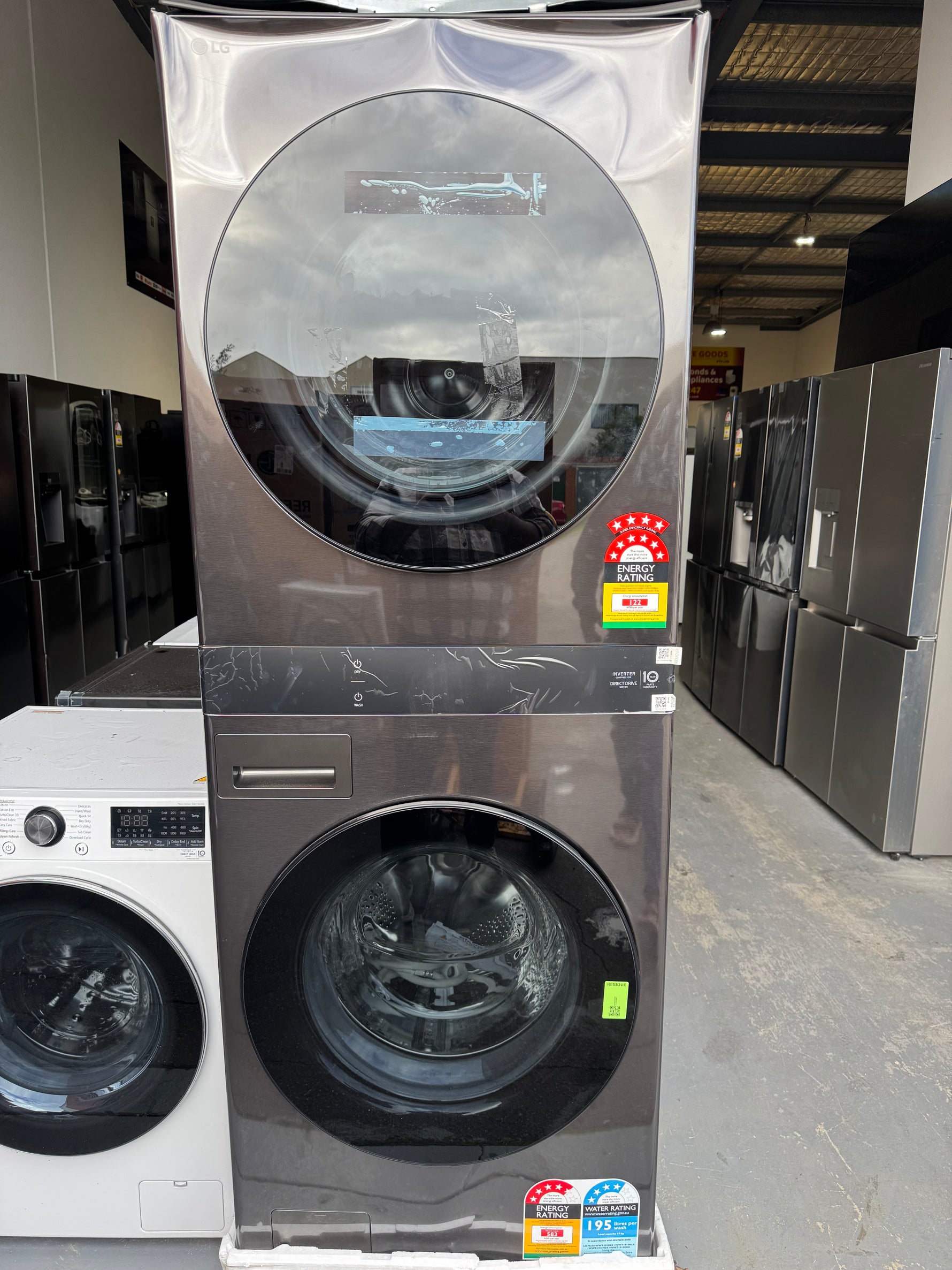 Factory seconds LG washTower 19kg-10kg combo washer dryer