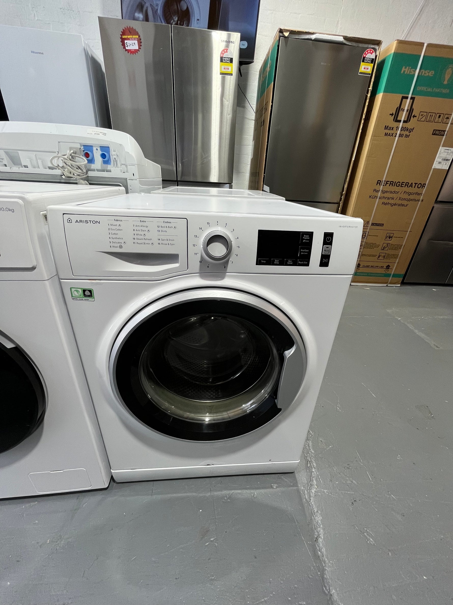 Refurbished Ariston 10 kg front loader washer | ALEXANDRIA