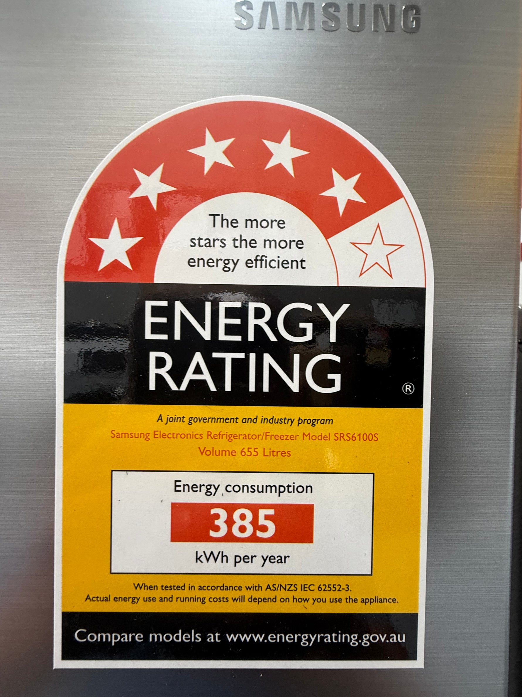 Samsung 655L Smart Side By Side Refrigerator – Factory Seconds | SRS6100S