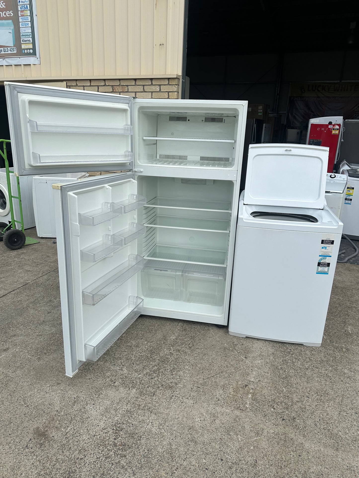 Kelvinator 520 litres fridge & fisher & paykel 10 kgs washer | BRISBANE