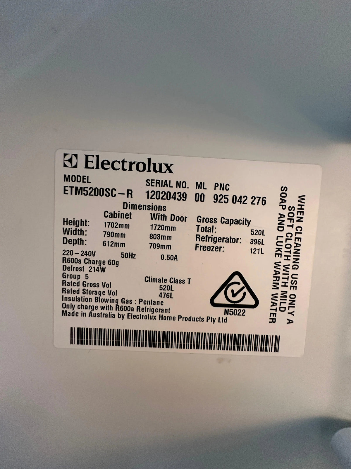 Electrolux 520L Top Mount Fridge Freezer – Refurbished | PERTH