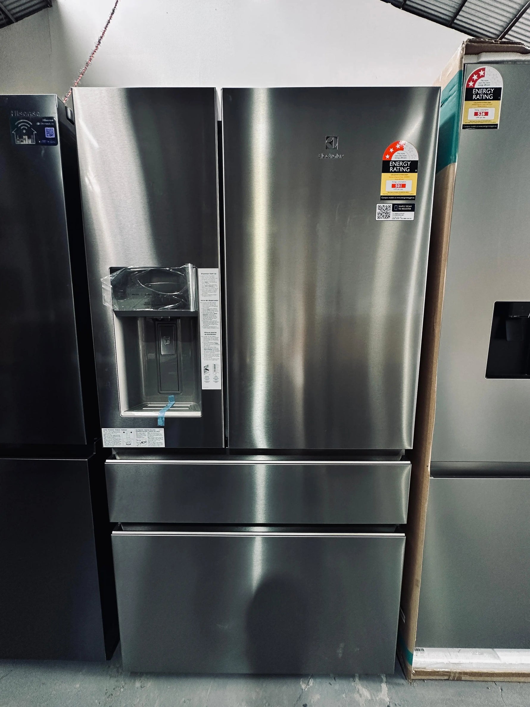 Electrolux 609L French Door Fridge Freezer – Factory Seconds | ADELAIDE