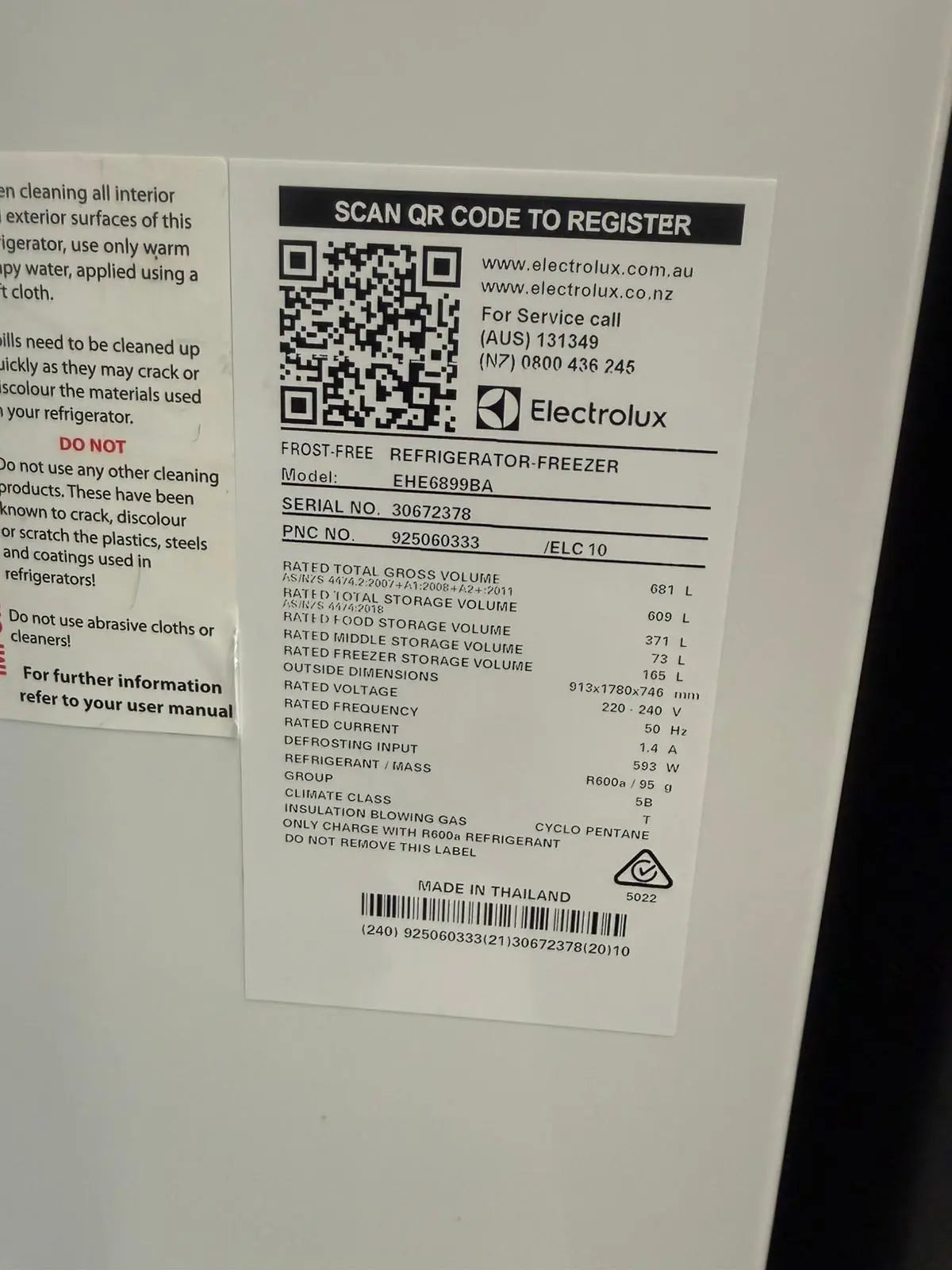 Electrolux 680L Dark Stainless French Door Refrigerator – Refurbished | MELBOURNE