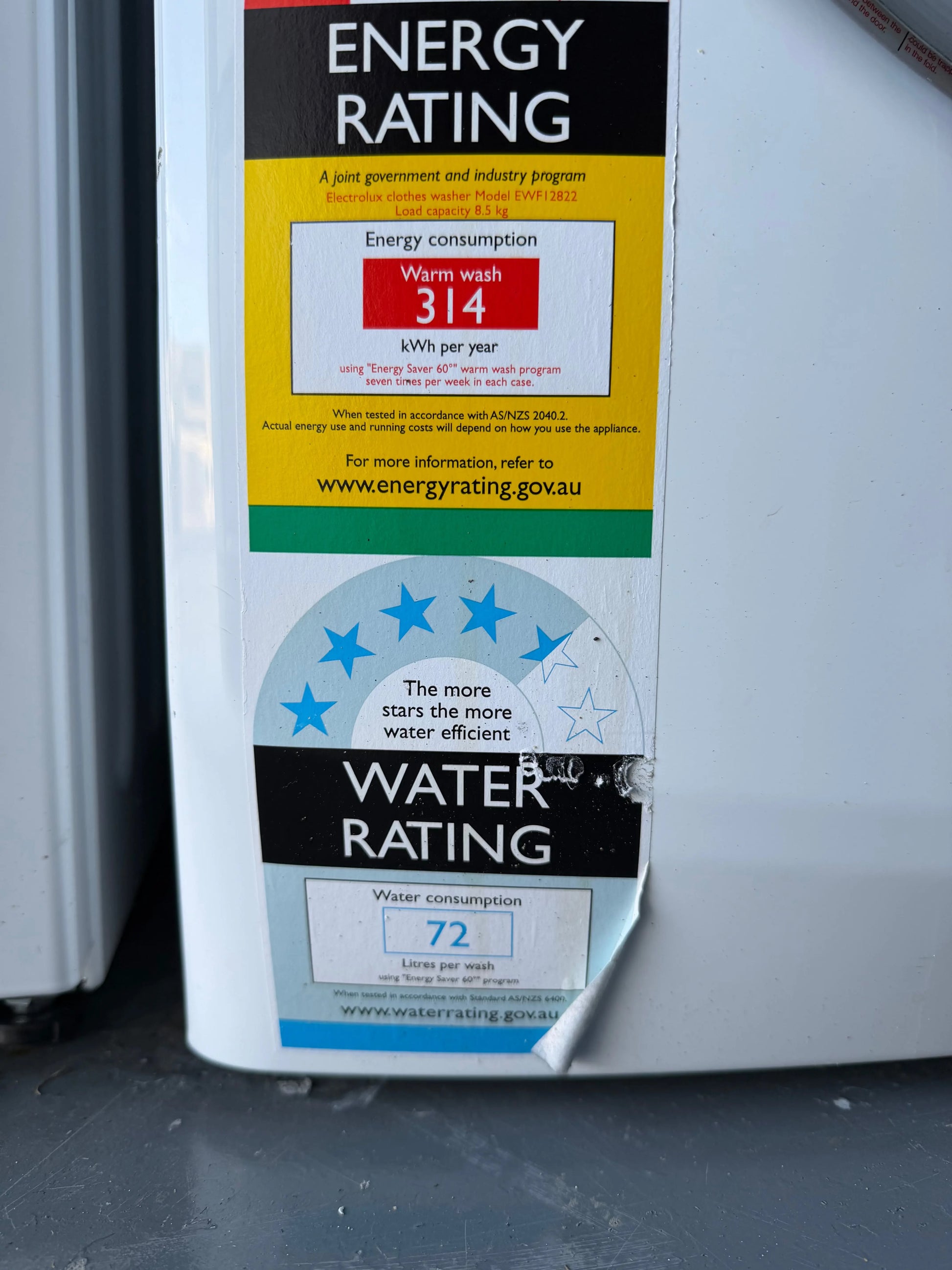 Electrolux 8.5kg Front Loader washing machine | BRISBANE