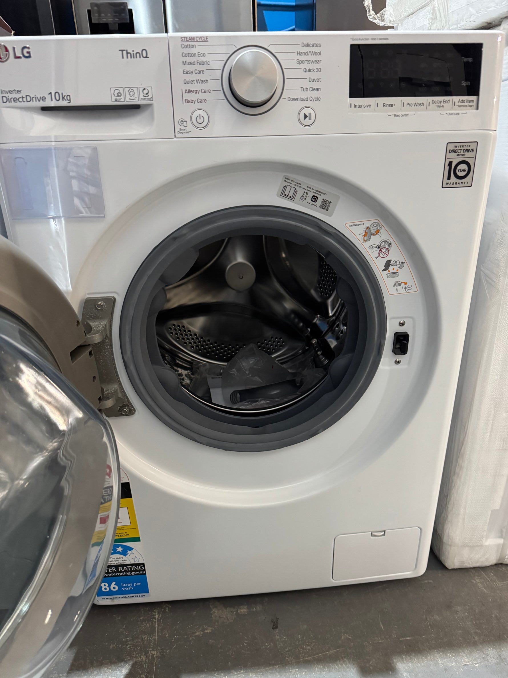 Factory seconds LG 10kg washing machine