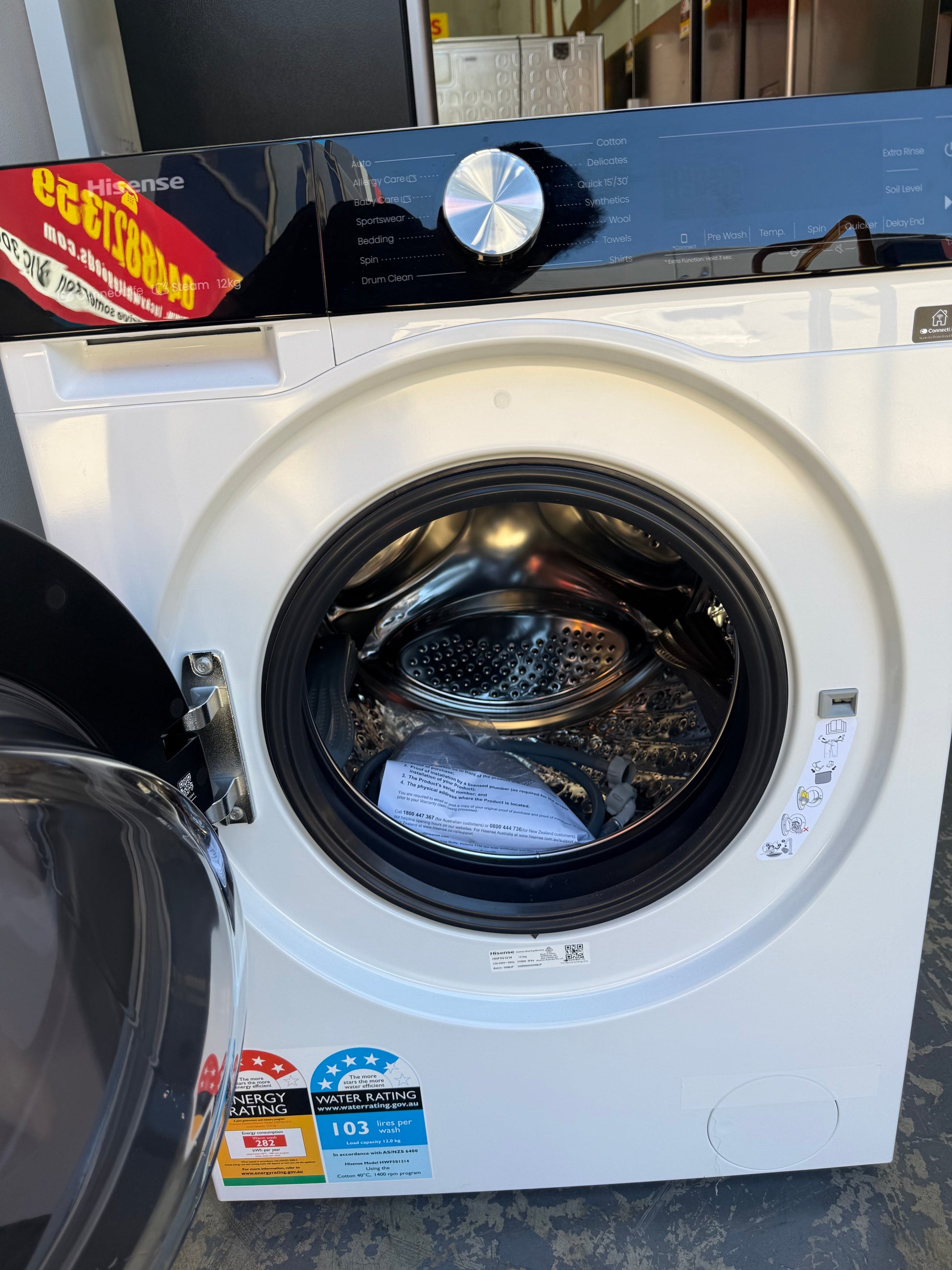 Hisense 325L Top Mount Fridge – Hisense 12kg Front Load Washer – Factory Seconds | Lucky white goods