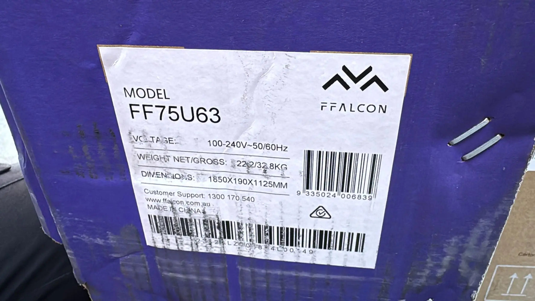 FFALCON 75” 4K UHD Smart TV FF75U63 – Carton Damage | Large Screen Google TV | PERTH