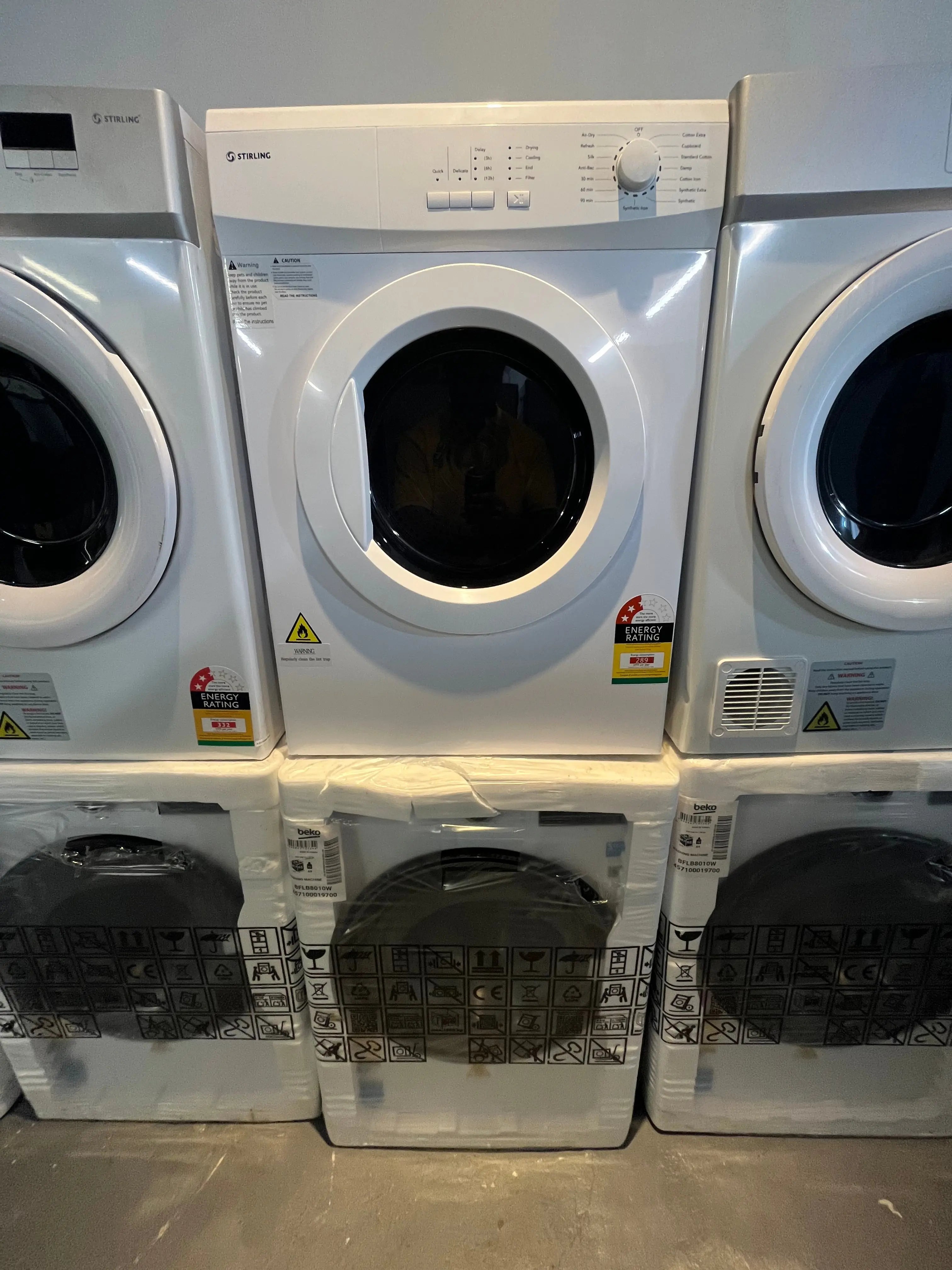 Factory Second Beko 8.0kg Front Load Washer + Refurbished  Stirling 7.0kg Dryer Combo – Compact Value Pack | ALEXANDRIA