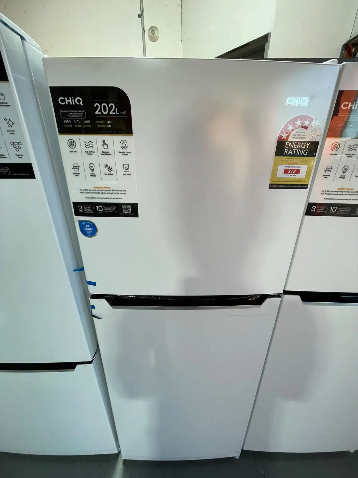 Factory Second CHiQ 202L Top Mount Refrigerator – CTM202NW3 | ALEXANDRIA