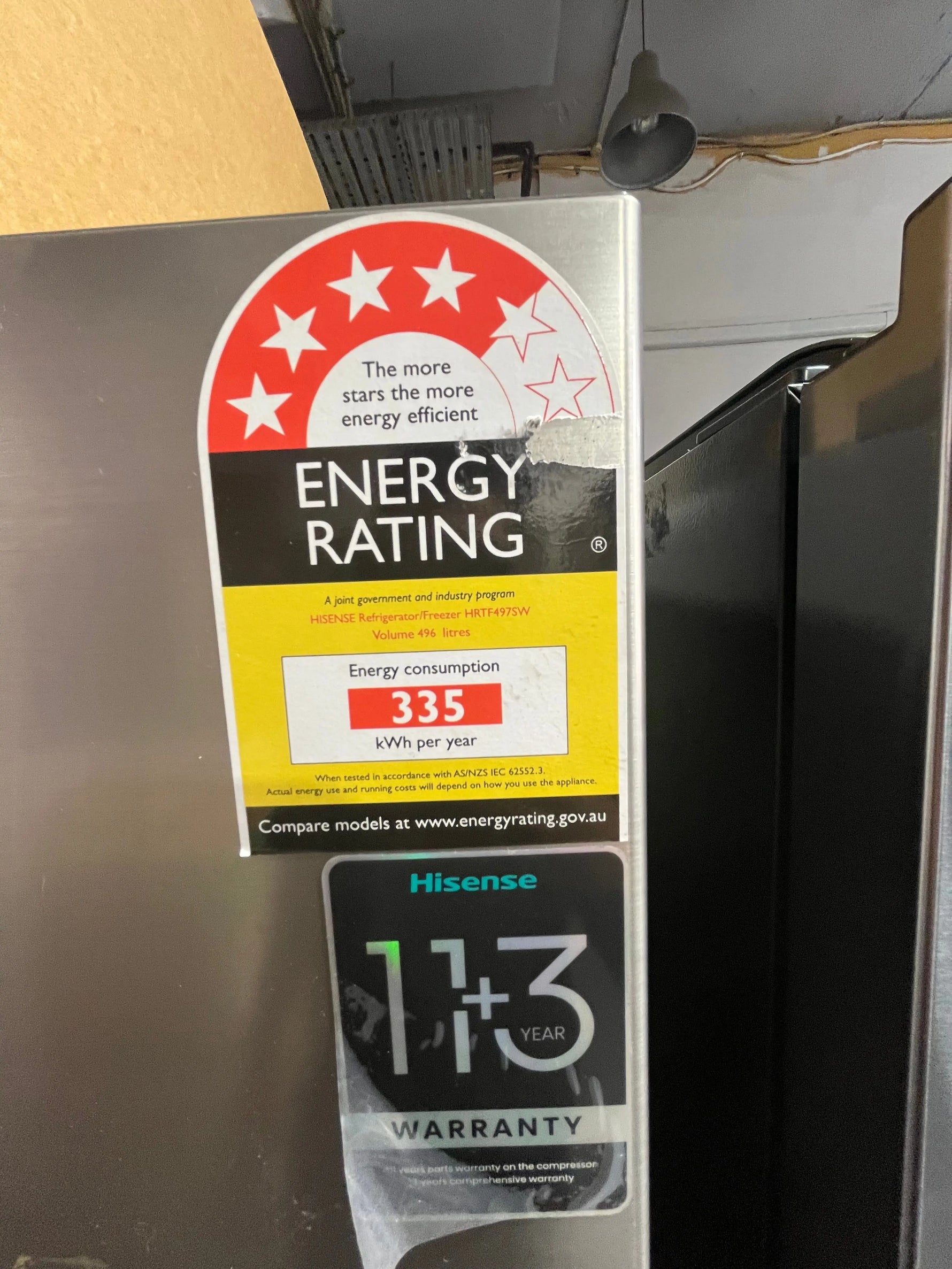 Factory Second Hisense HRTF497SW Fridge + Factory second Panasonic NN-ST64JW Microwave Combo | ALEXANDRIA