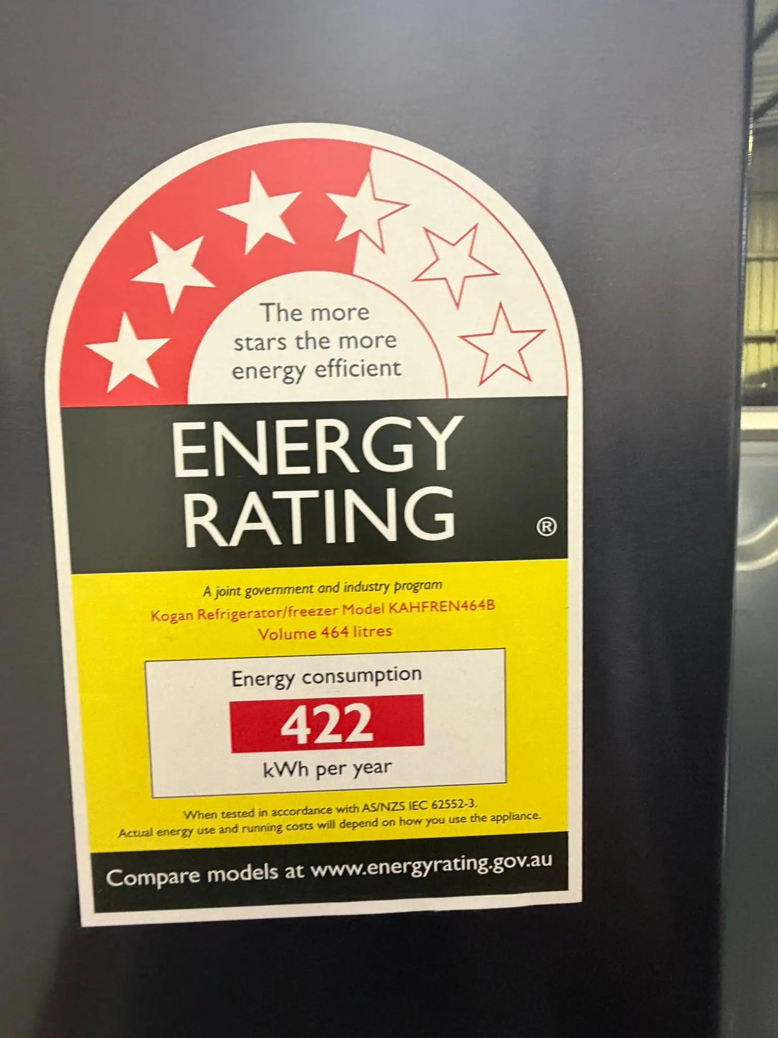 Factory Second Kogan 464L Refrigerator/Freezer KAHFREN464B | BRISBANE