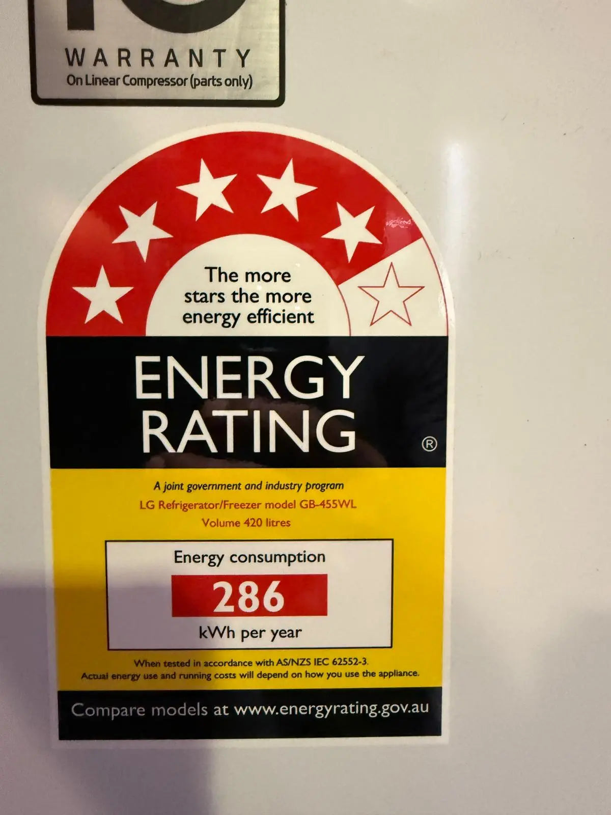 Factory Second LG 420L Bottom Mount Fridge Freezer | BRISBANE