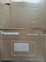 Factory Second Panasonic 27L 1000W Flatbed Inverter Microwave Oven – White (NN‑SF564W) | ALEXANDRIA
