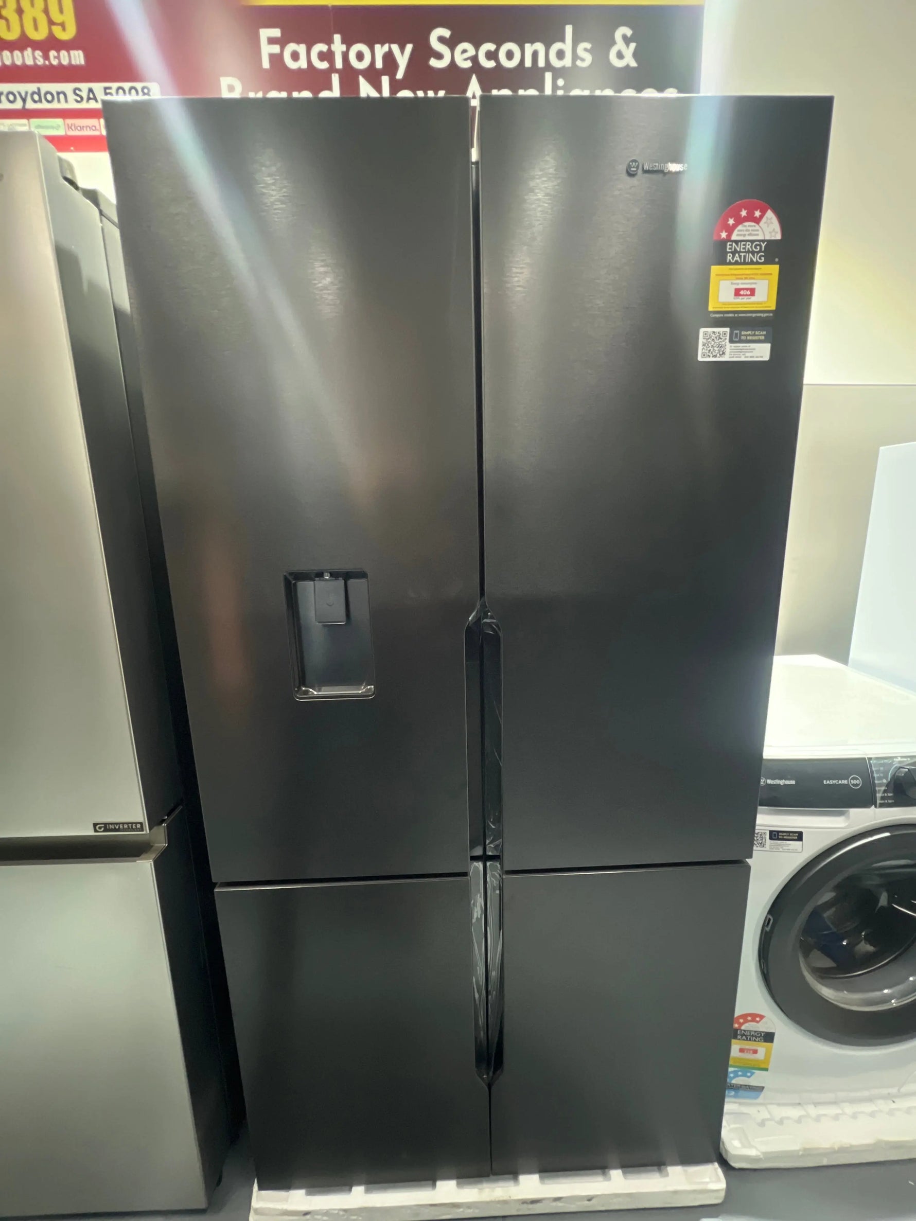 Factory Second Westinghouse 564 French Door Fridge Freezer | ADELAIDE