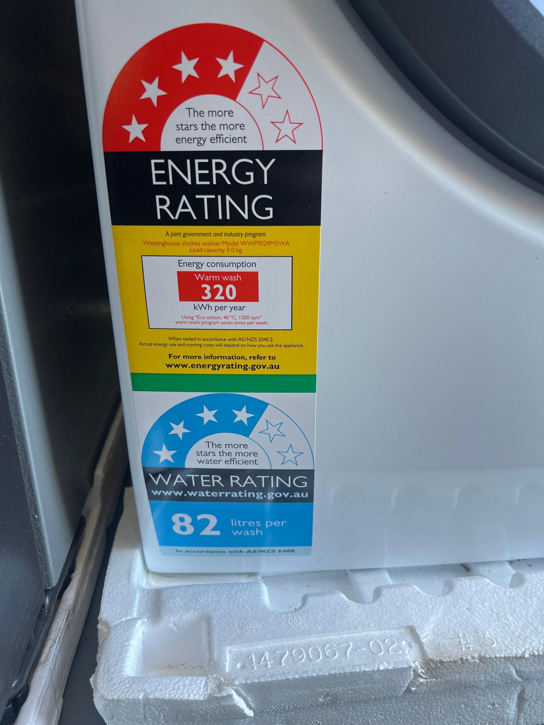 Factory Second Westinghouse 9 kg Washing Machine | ADELAIDE