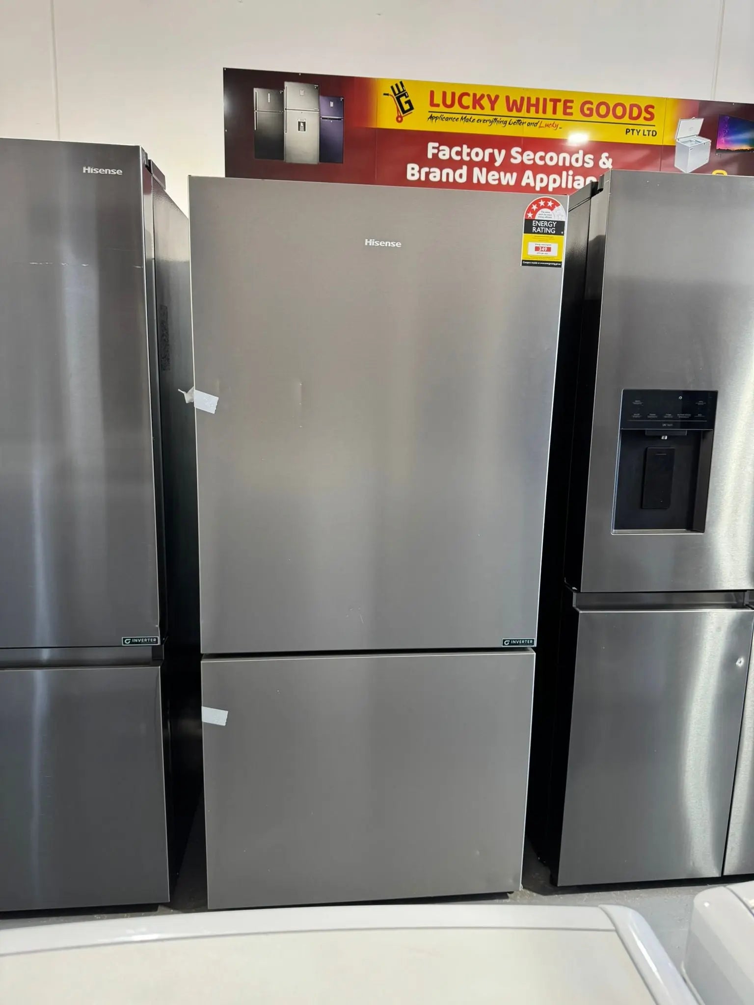 Factory Second – Hisense HRBM503S 503L Bottom Mount Fridge Freezer | PERTH
