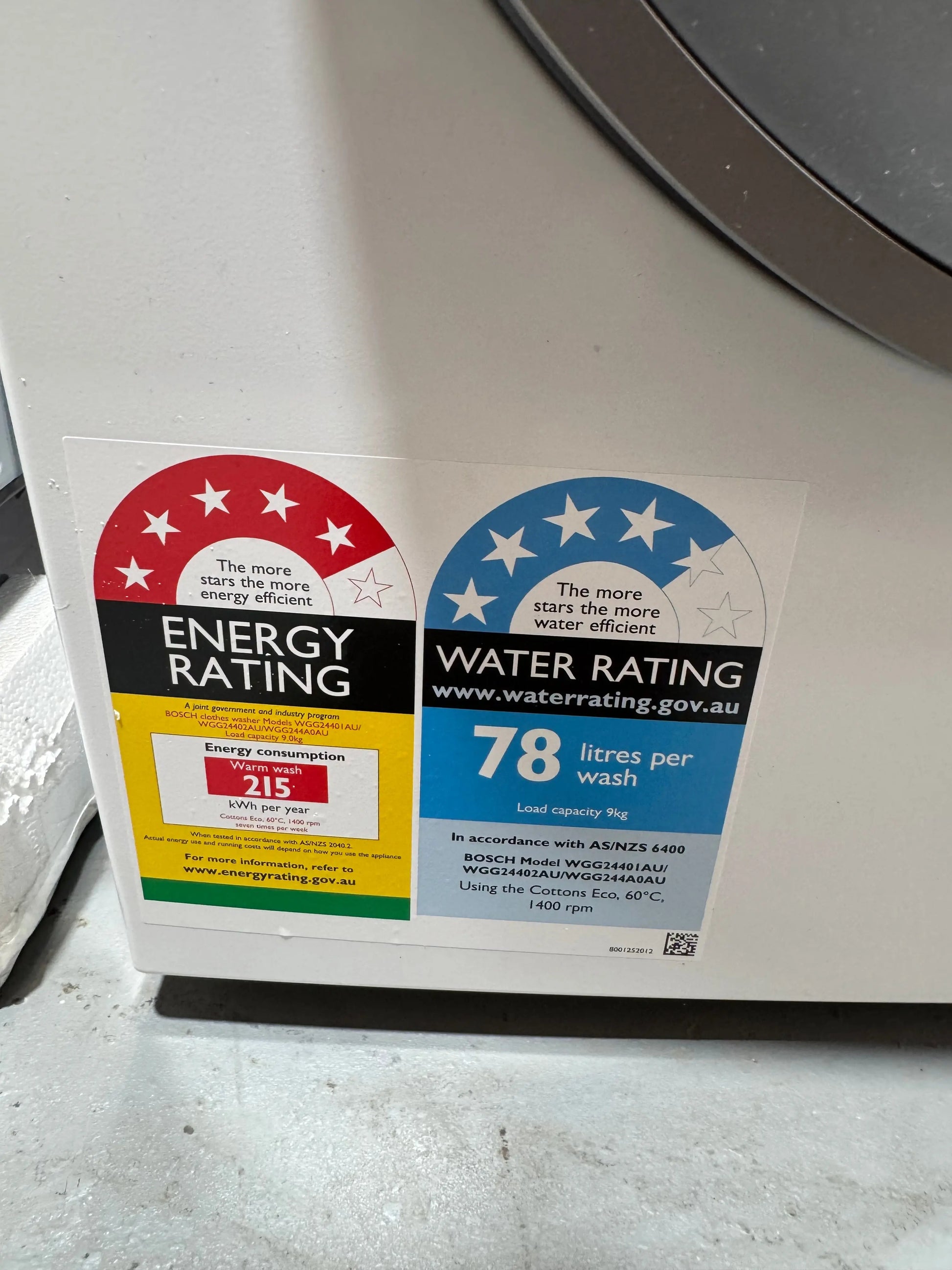 Factory Seconds Bosch Series 8 9kg Front Load Washing Machine WGG24401AU | SYDNEY