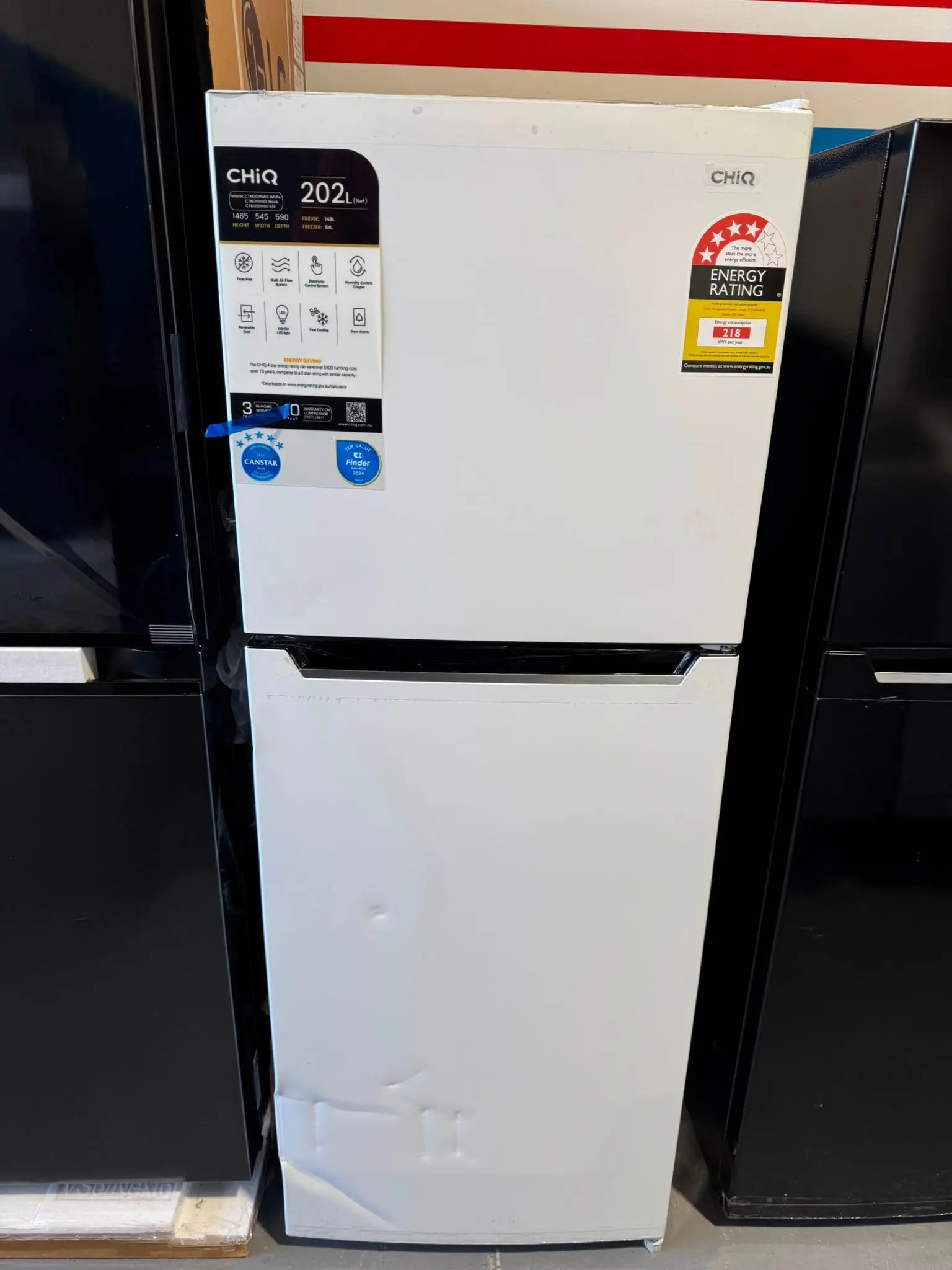 Factory Seconds CHiQ 202L Top Mount Fridge Freezer | PERTH