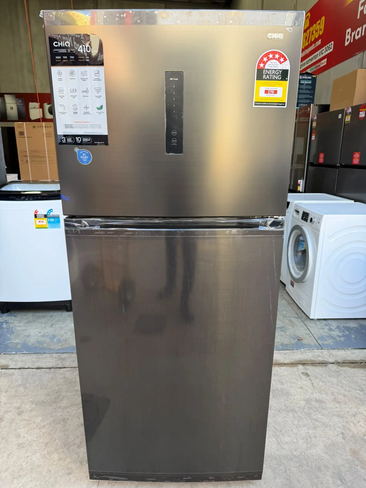 Factory Seconds CHiQ 410L Top Mount Fridge Freezer | MELBOURNE