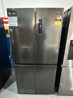Factory Seconds CHiQ 503L Quad Door Fridge Freezer – Black Steel | PERTH