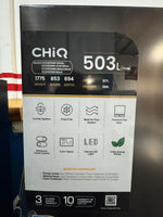 Factory Seconds CHiQ 503L Quad Door Fridge Freezer – Black Steel | PERTH