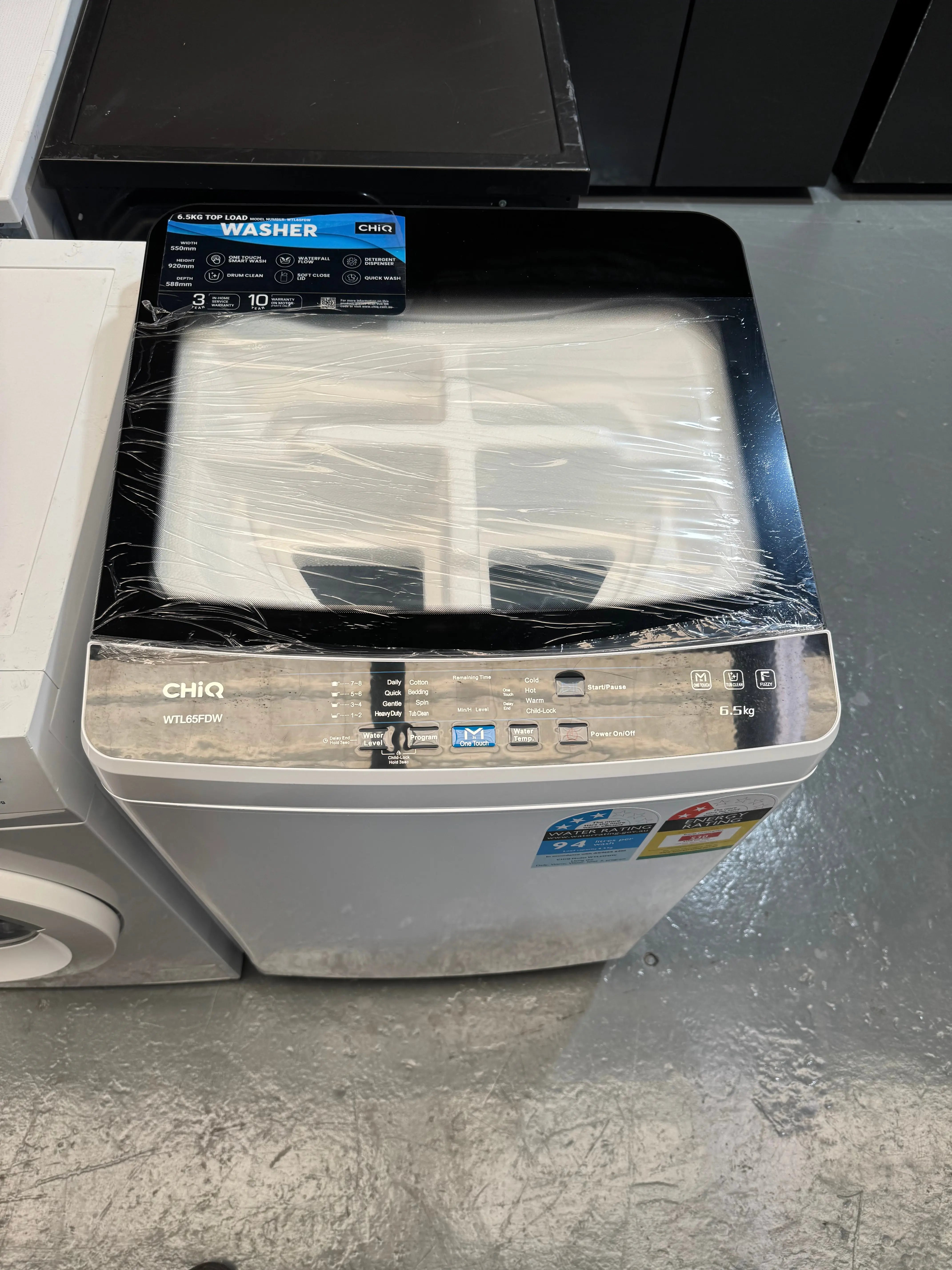 Factory Seconds CHiQ 6.5kg Top Load Washing Machine WTL65FDW