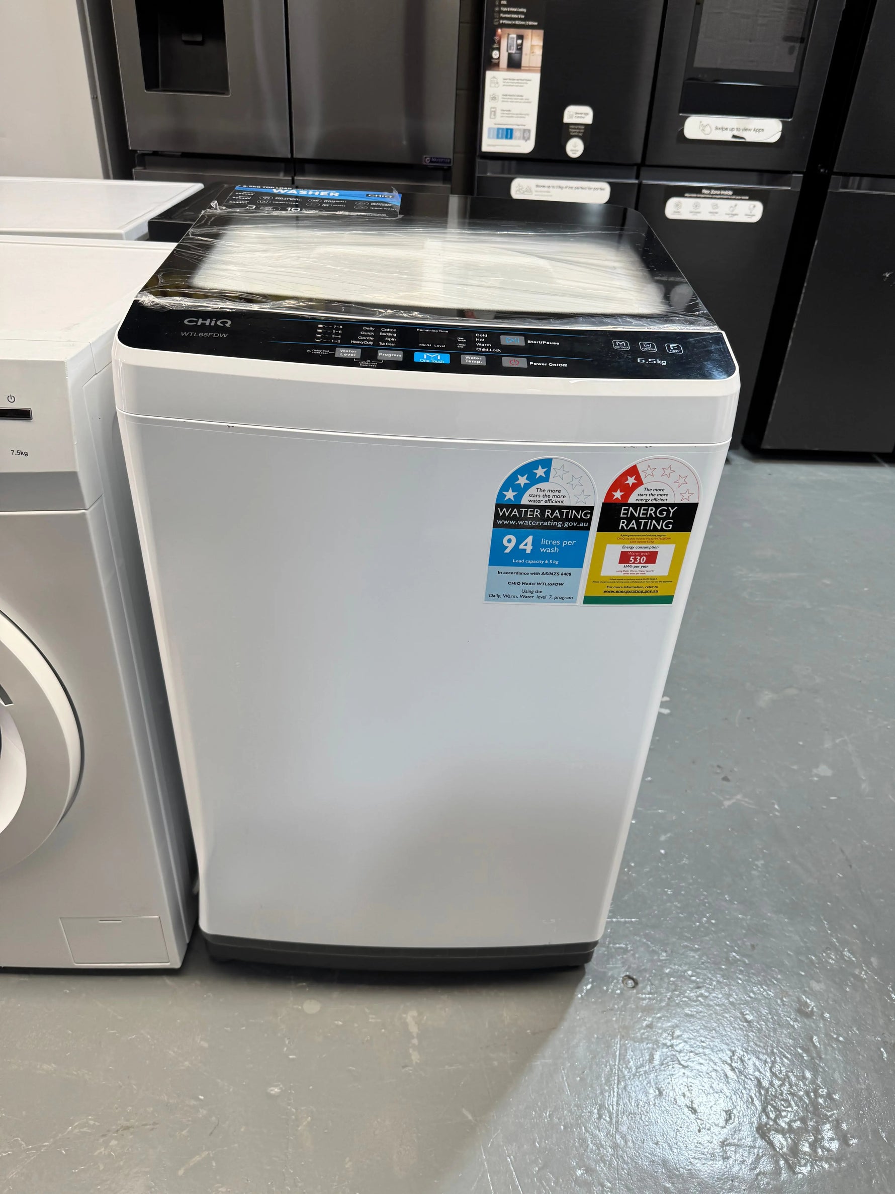 Factory Seconds CHiQ 6.5kg Top Load Washing Machine WTL65FDW