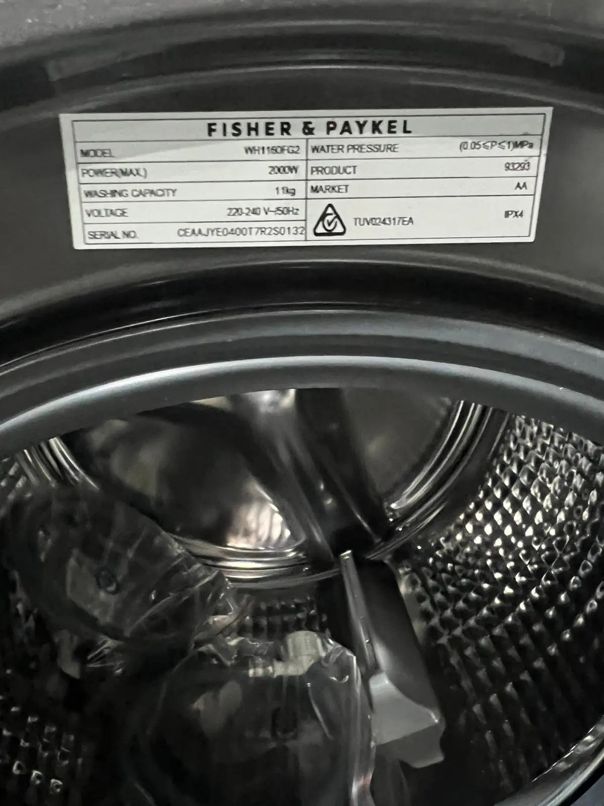 Factory Seconds Fisher & Paykel 11 kg Washing Machine – WH1160FG2 | ADELAIDE