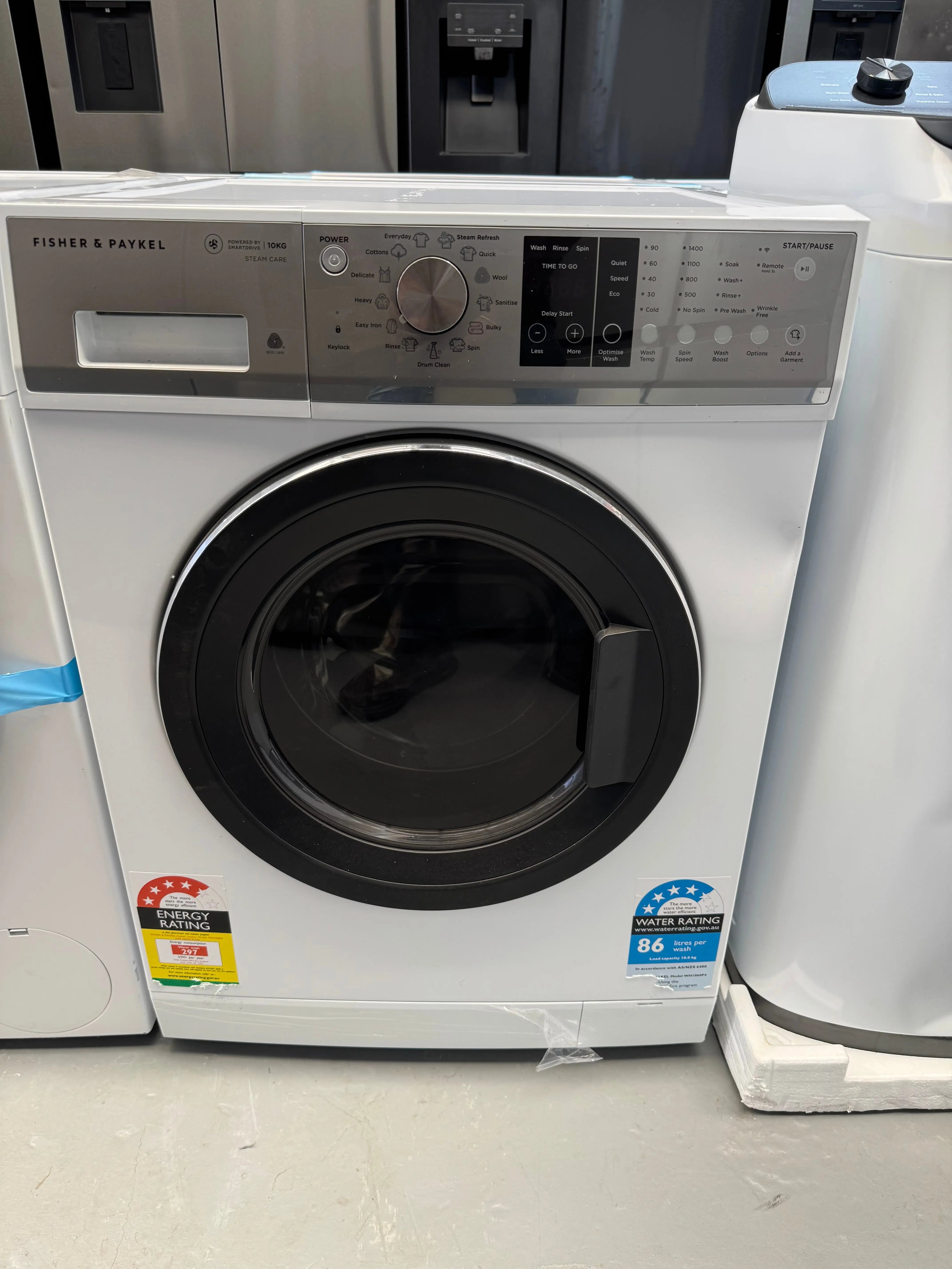 Factory Seconds Fisher & Paykel Series 7 10kg Front Load Washing Machine with Steam Care WH1060P4 | SYDNEY