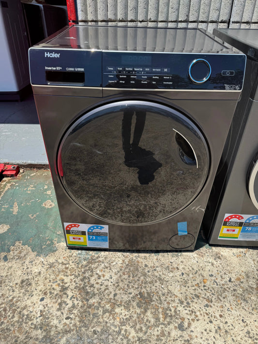 Factory Seconds Haier HWF85ANB1 8.5kg Front Load Washing Machine (Graphite) | SYDNEY