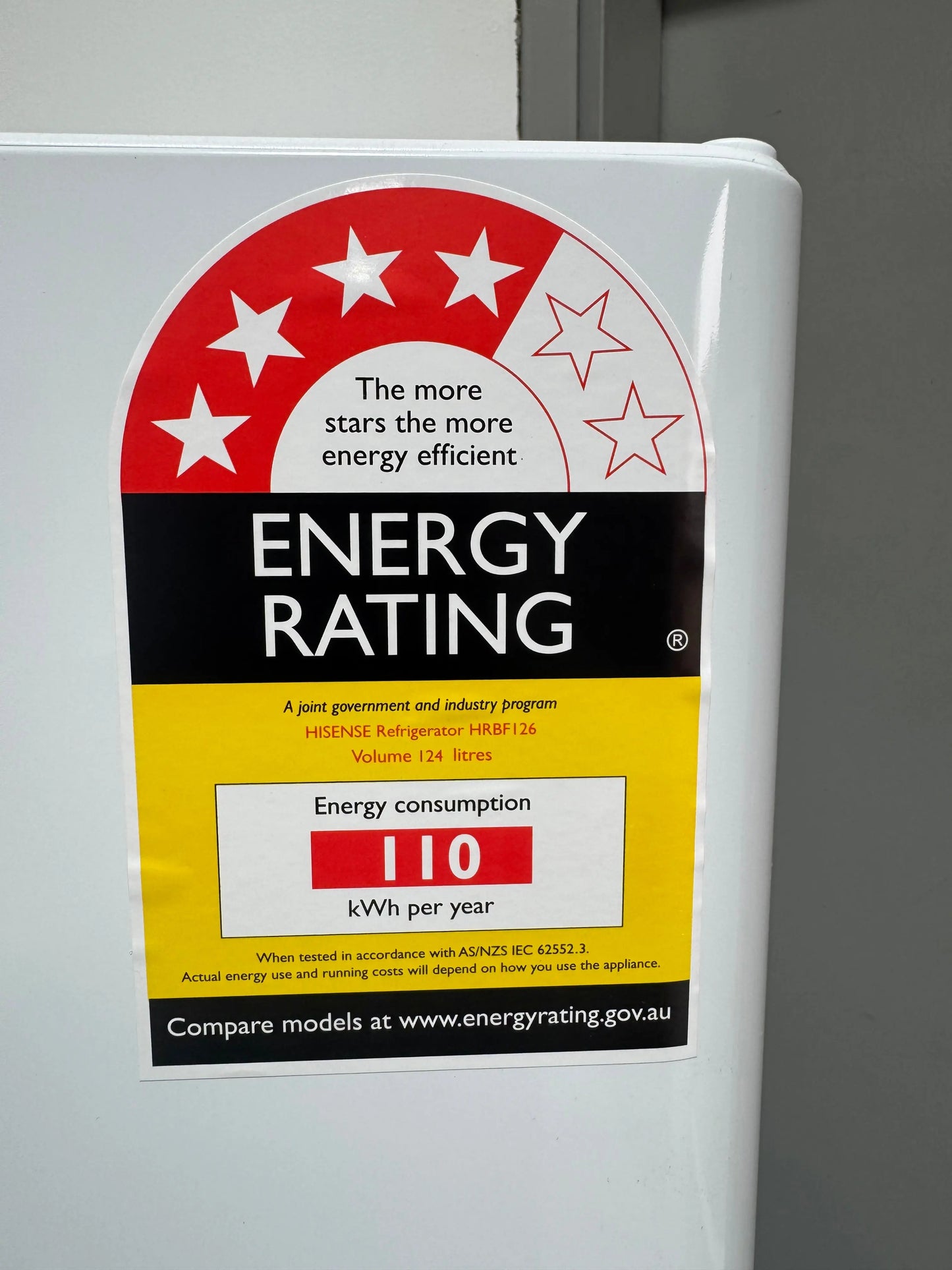 Factory Seconds Hisense 124L Bar Fridge White HRBF126 | SYDNEY