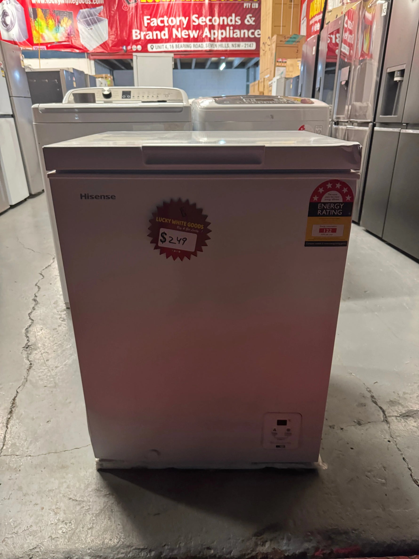 Factory Seconds Hisense 145 L Chest Freezer 6 months warranty | SYDNEY