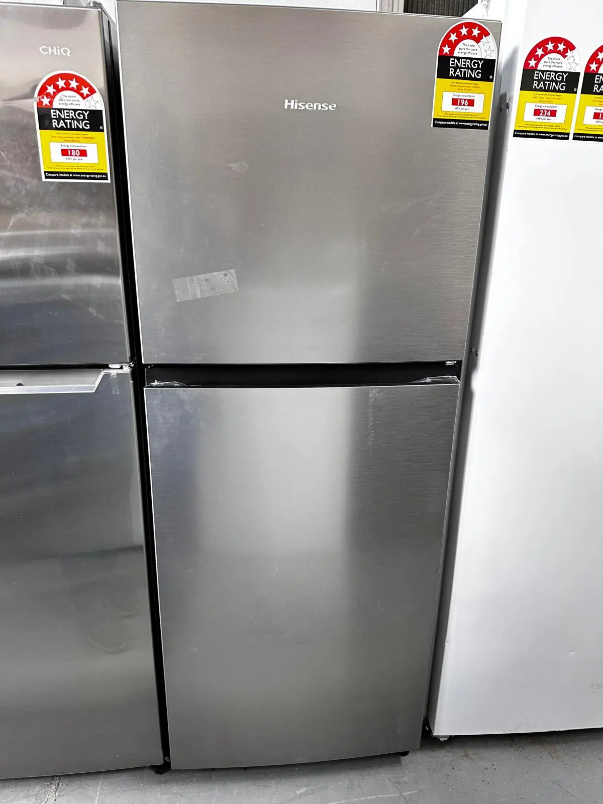 Factory Seconds Hisense 205L Top Mount Fridge Freezer HRTF206S | ADELAIDE