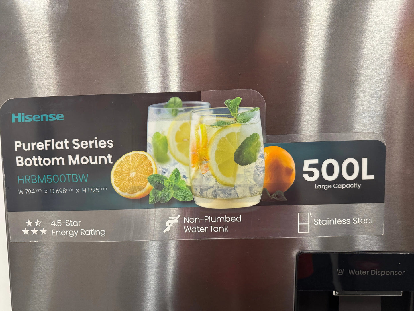 Factory Seconds Hisense 500 L fridge Freezer | SYDNEY