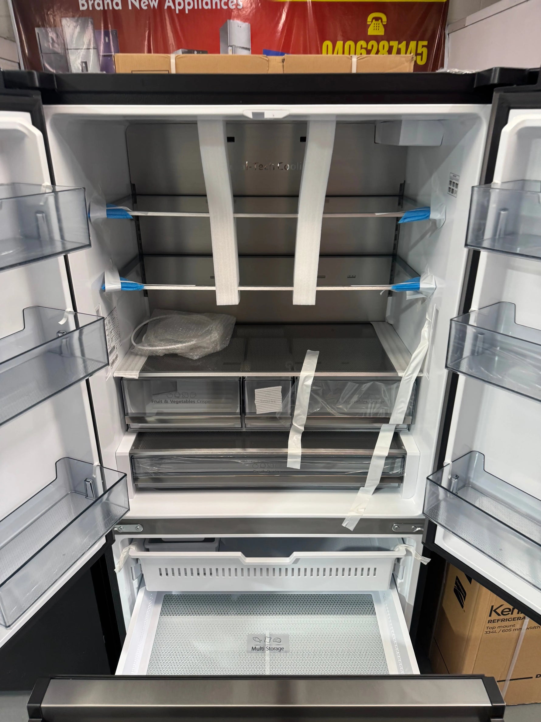 Factory Seconds Hisense 634L French Door Refrigerator HRFD634BW