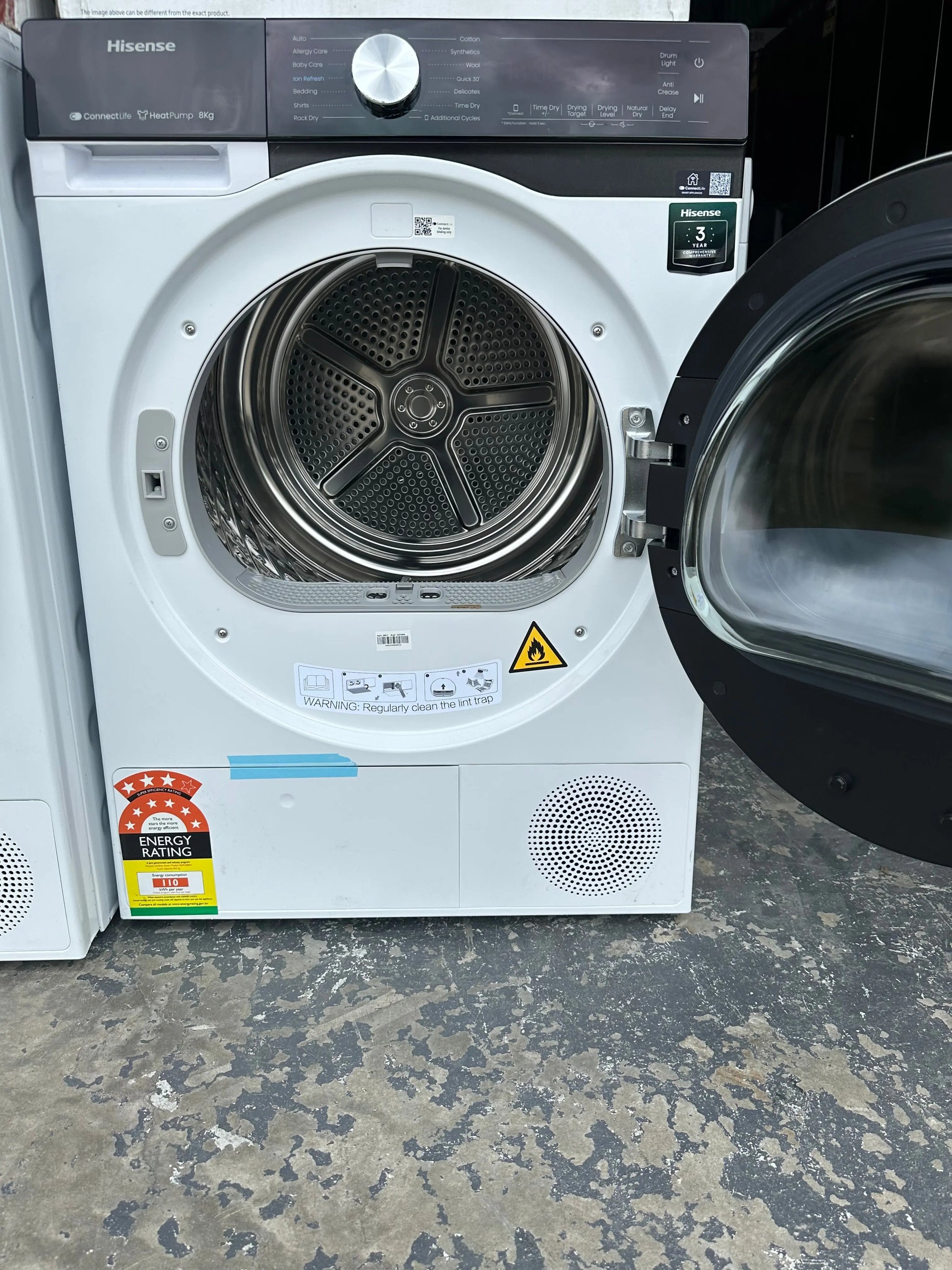 Factory Seconds Hisense 8kg Heat Pump Dryer | BRISBANE