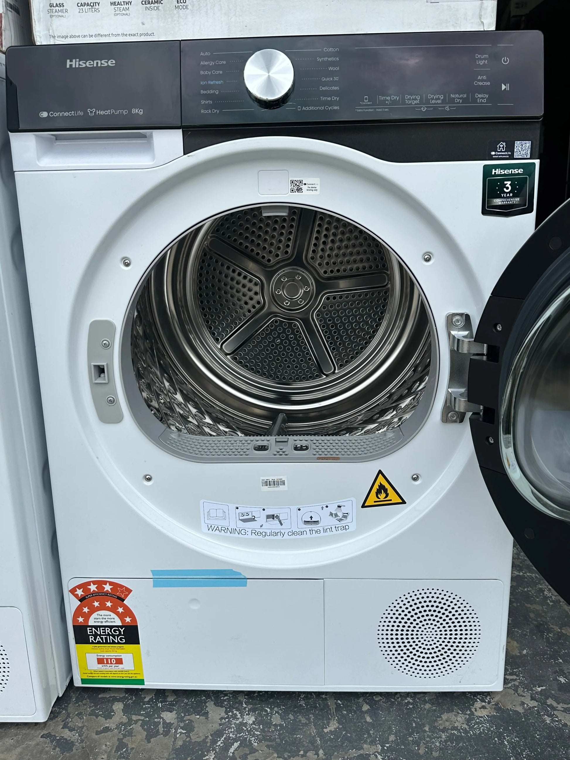 Factory Seconds Hisense 8kg Heat Pump Dryer | BRISBANE