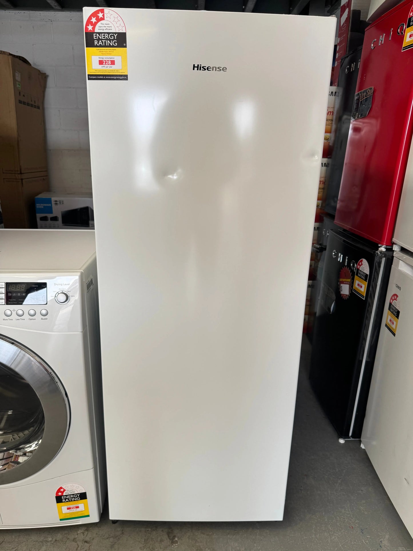 Factory Seconds Hisense Upright Freezer 155 L | SYDNEY