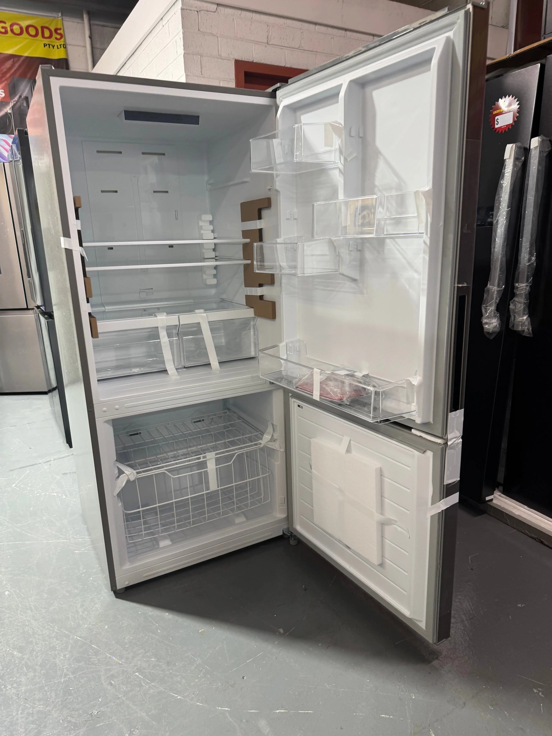Factory Seconds Kogan 529L Bottom Mount Fridge (Stainless Steel)
