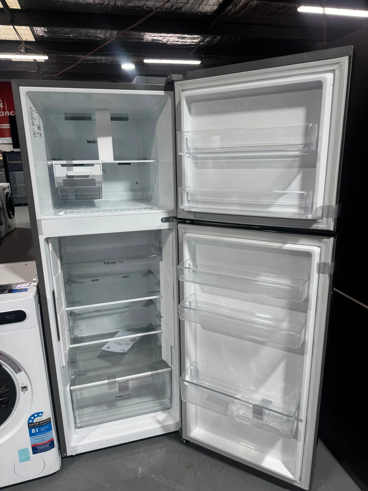 Factory Seconds LG 315L Top Mount Frost Free Silver Fridge GT-3S And CHIQ 8kg Washing Machine Combo | SYDNEY