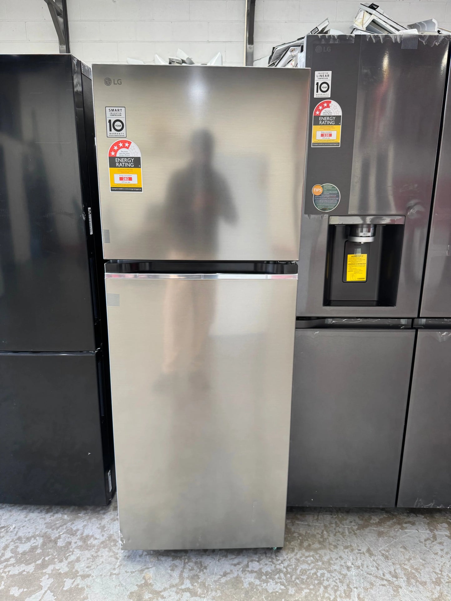 Factory Seconds LG 315L Top Mount Frost Free Silver Fridge GT-3S | SYDNEY