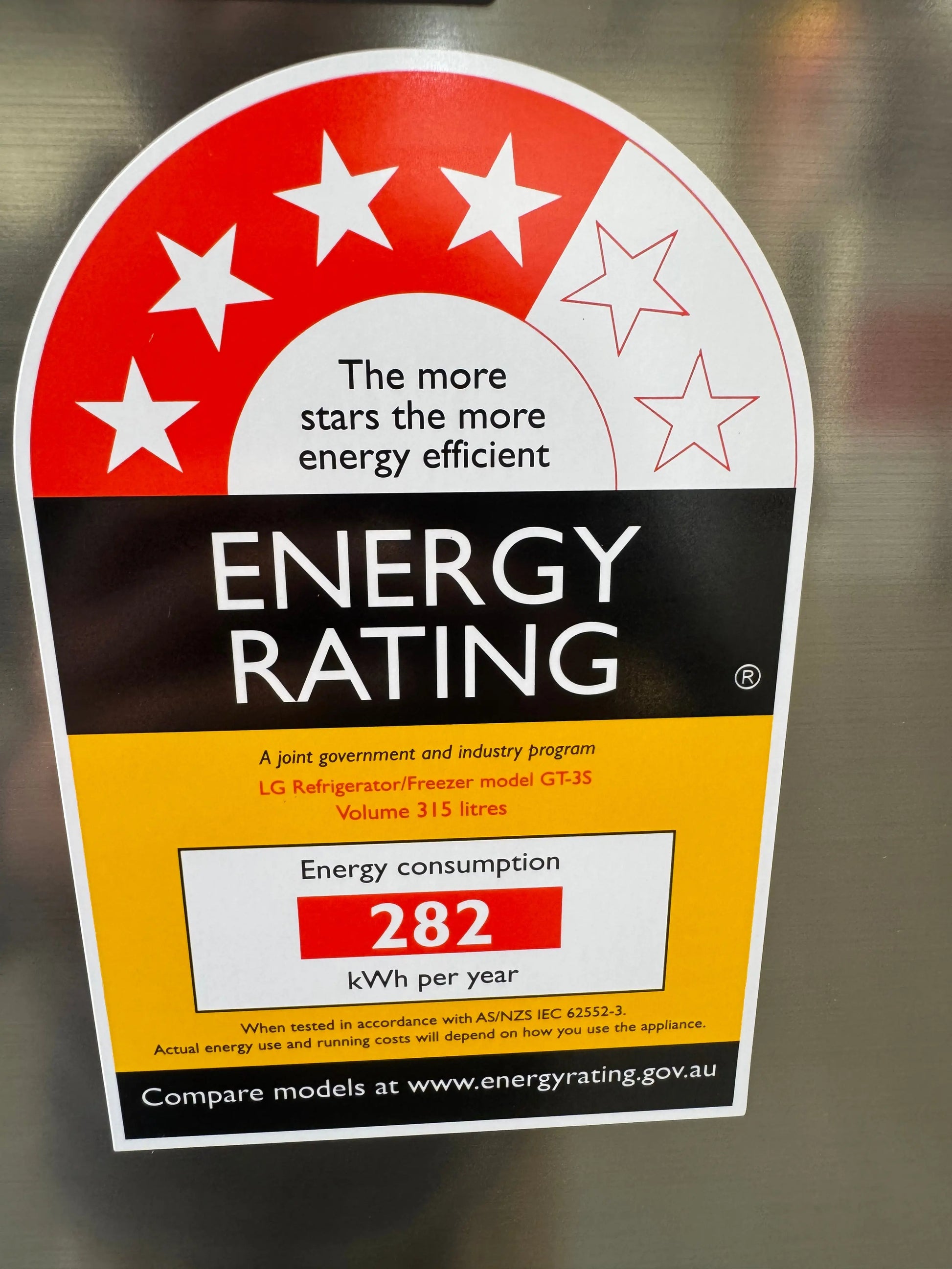 Factory Seconds LG 315L Top Mount Frost Free Silver Fridge GT-3S | SYDNEY